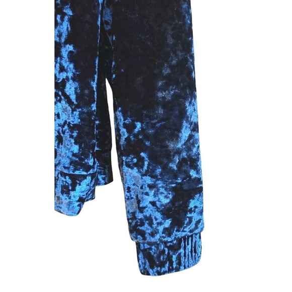 Joe's Jeans Lexi Jacket Women's Medium Blue Crushed Velvet Full Zip NWT - Picture 7 of 11